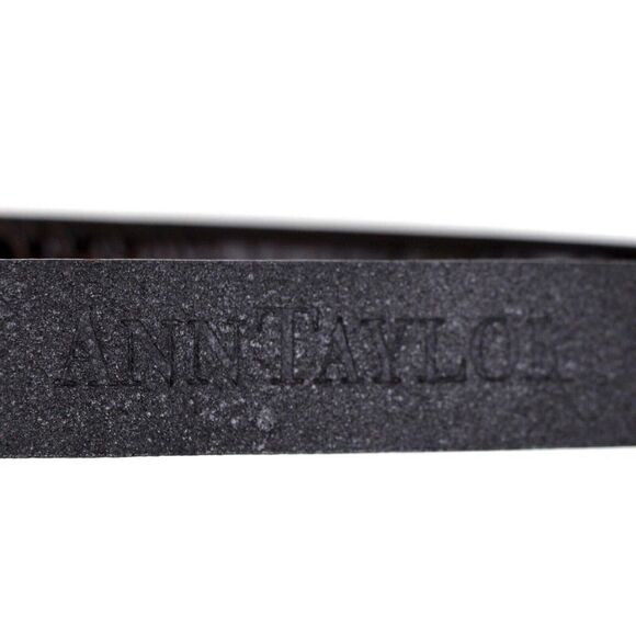 Ann Taylor CROCO BROWN GENUINE LEATHER 3/4"Wd DRESS WOMEN'S BELT Sz M (T11 - Picture 7 of 14